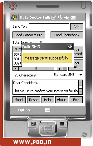 Pocket PC to Mobile Text Messaging (SMS) Software 