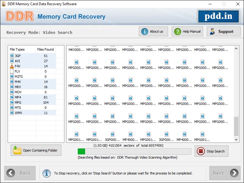 Memory Card Files Salvage Software