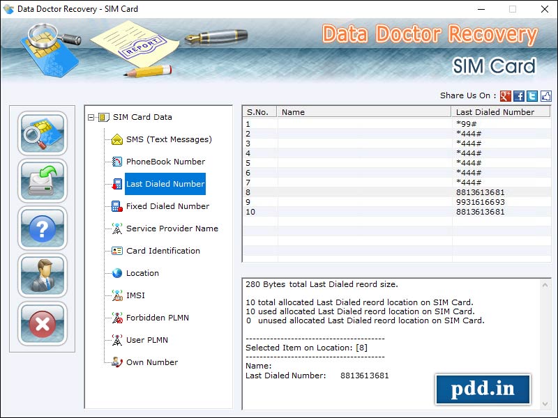 Mobile SIM Card Reader Tool