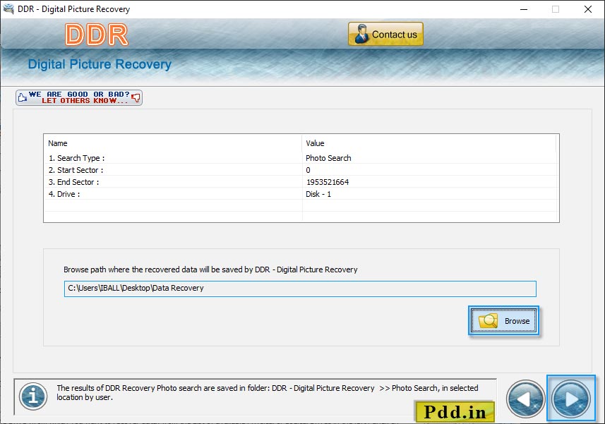 save recovered photos