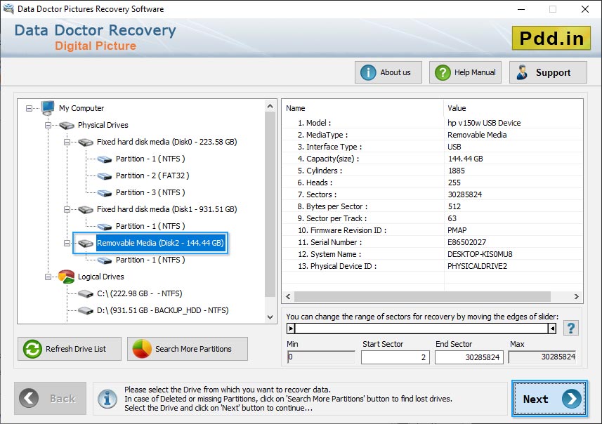 Digital Pictures Recovery Software