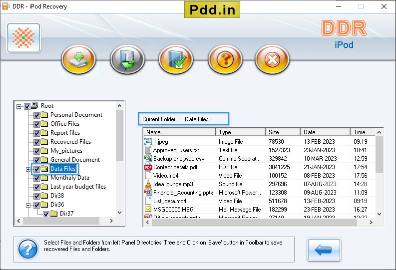 recoverd files and folders 