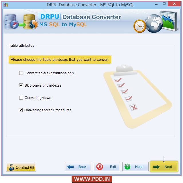 MS SQL to MySQL Database Converter