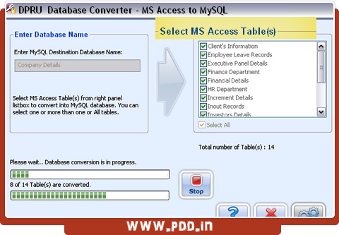 MS Access to MySQL Database Converter