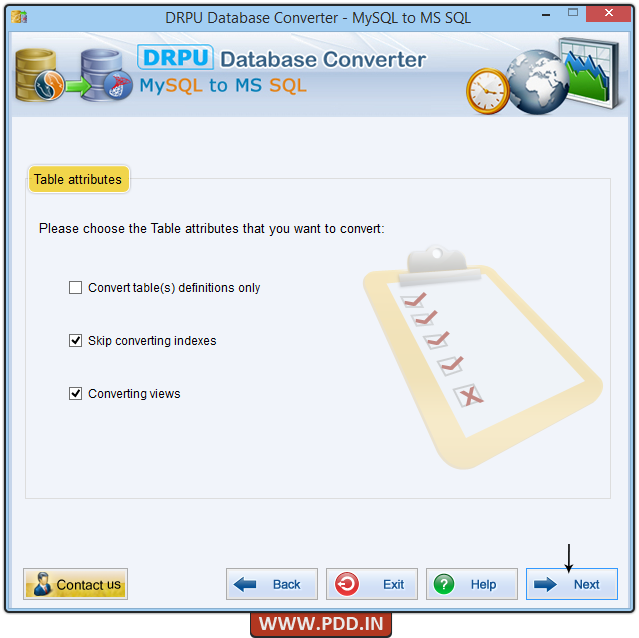 MySQL to MS SQL Database Converter 