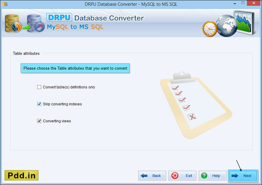 MS SQL to MySQL Database Converter