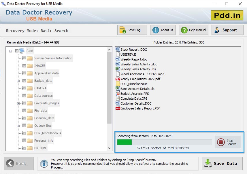 Removable Media Data Recovery