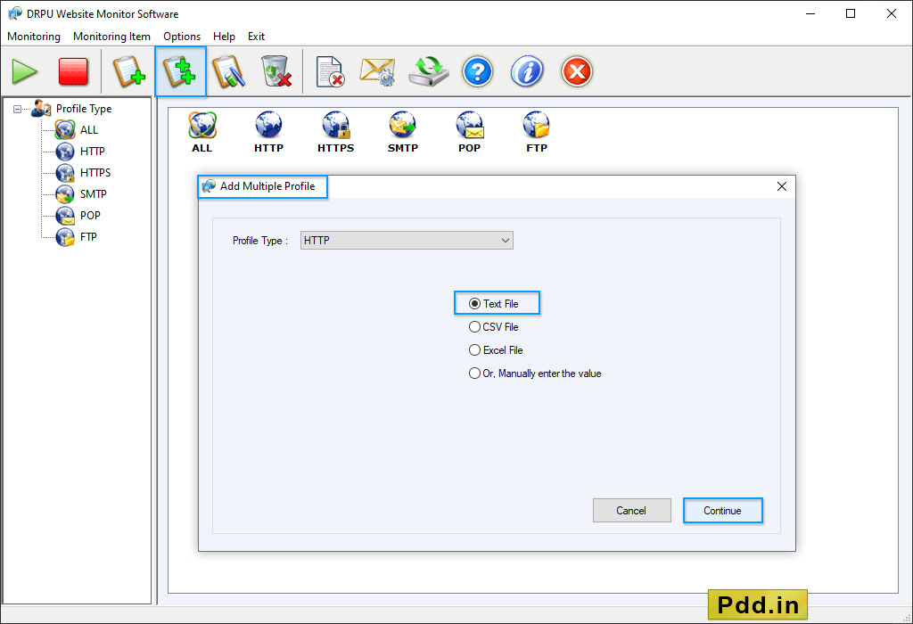 Website Monitoring Utility Screenshots